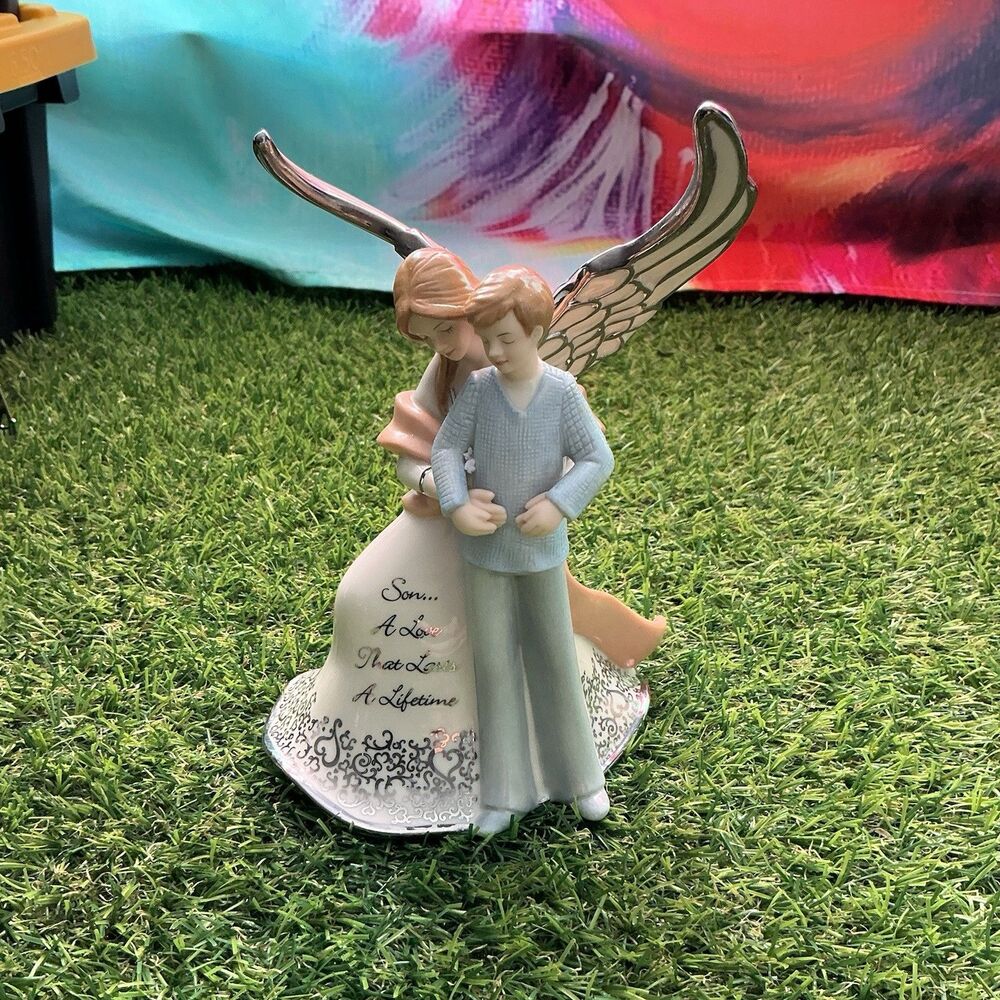 Bradford Editions Forever My Son Musical Figurine 2004 Loving You Porcelain